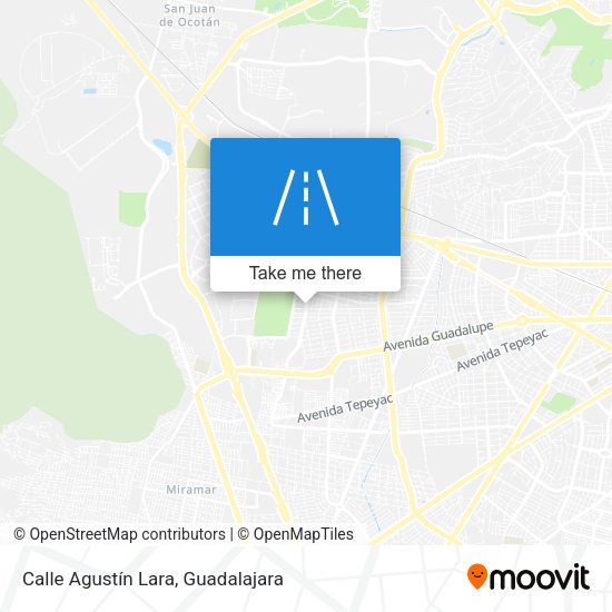 Mapa de Calle Agustín Lara