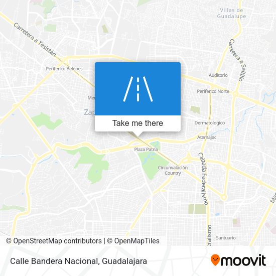 Calle Bandera Nacional map