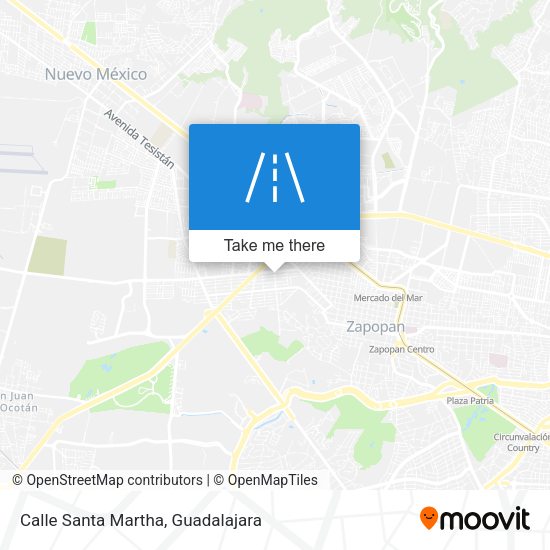 Mapa de Calle Santa Martha