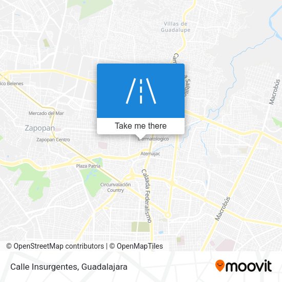 Mapa de Calle Insurgentes