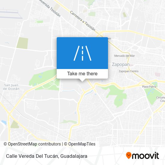 Mapa de Calle Vereda Del Tucán