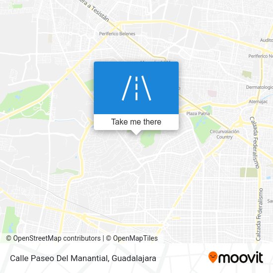 Mapa de Calle Paseo Del Manantial