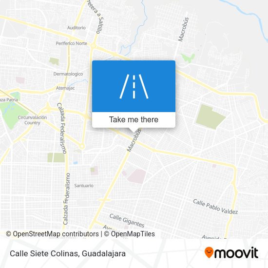 Calle Siete Colinas map