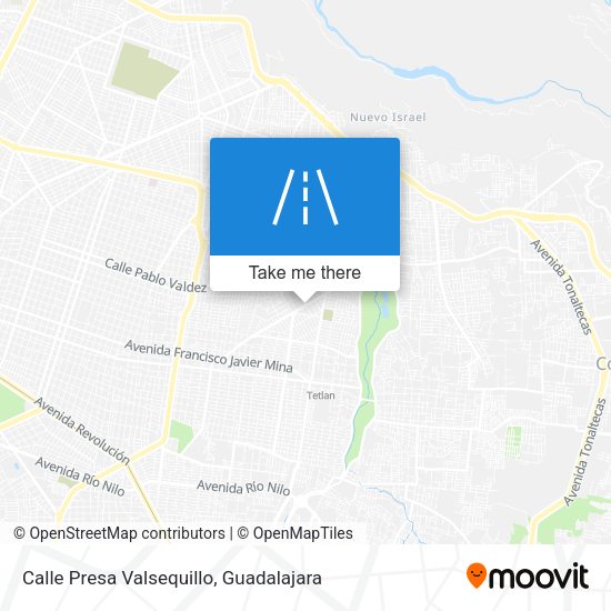 Calle Presa Valsequillo map