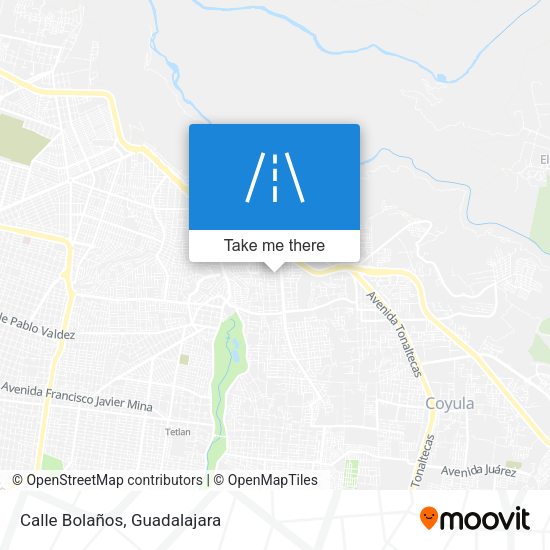 Mapa de Calle Bolaños