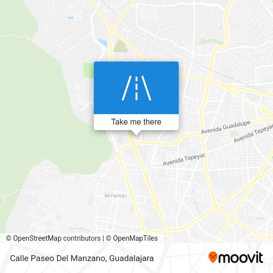 Mapa de Calle Paseo Del Manzano