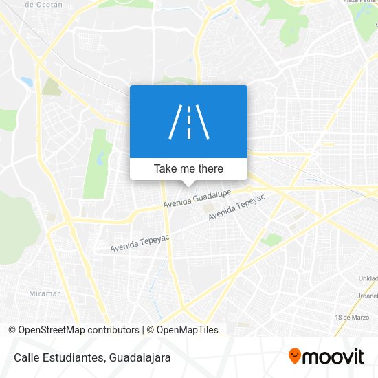 Calle Estudiantes map