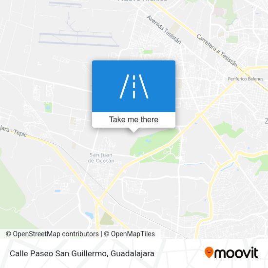 Mapa de Calle Paseo San Guillermo
