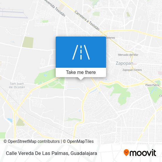 Mapa de Calle Vereda De Las Palmas