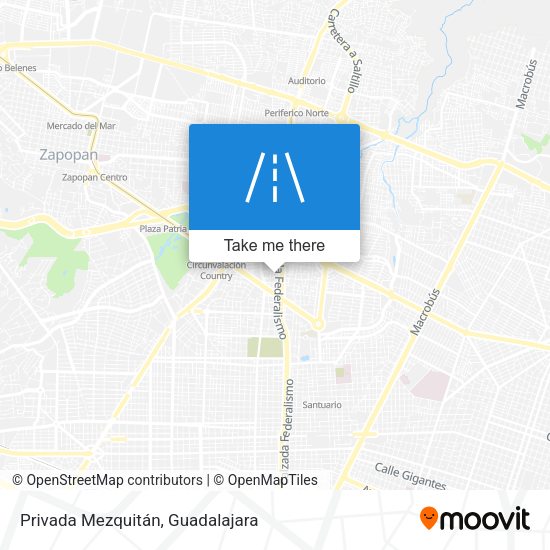 Privada Mezquitán map