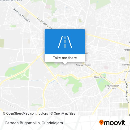 Cerrada Bugambilia map