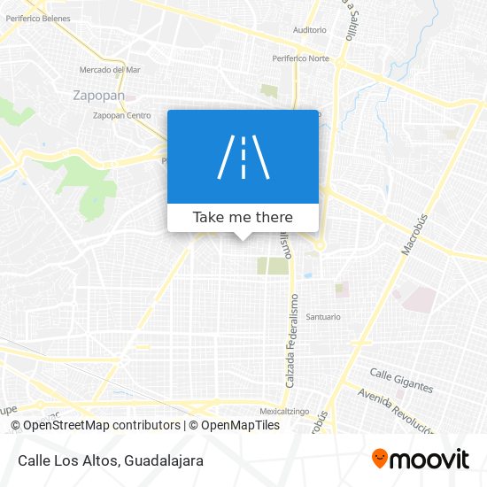 Calle Los Altos map