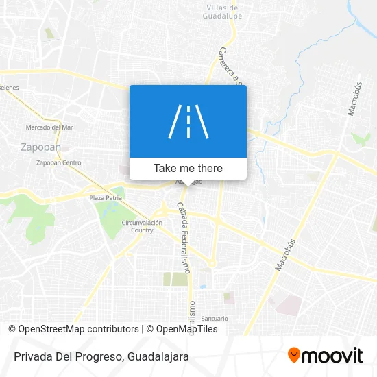 Privada Del Progreso map