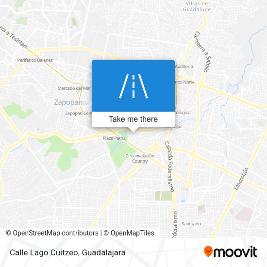 Calle Lago Cuitzeo map