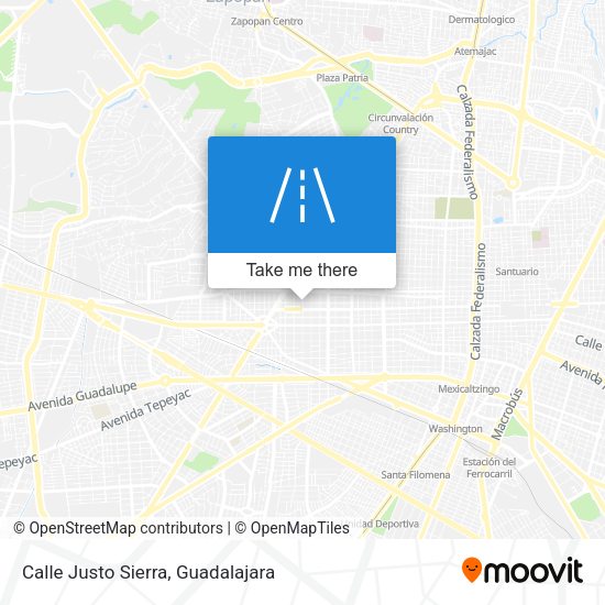 Calle Justo Sierra map