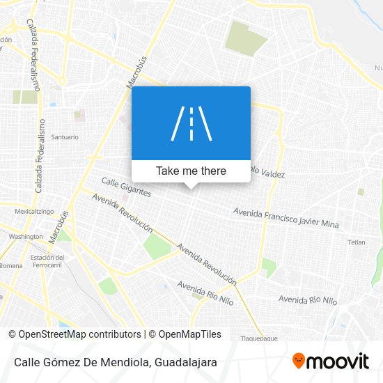 Mapa de Calle Gómez De Mendiola