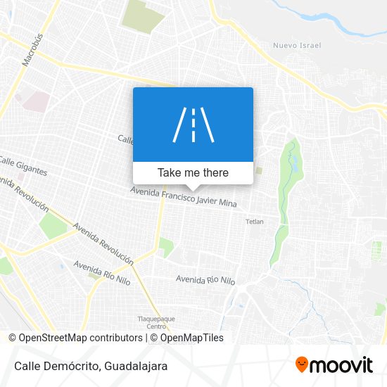 Mapa de Calle Demócrito