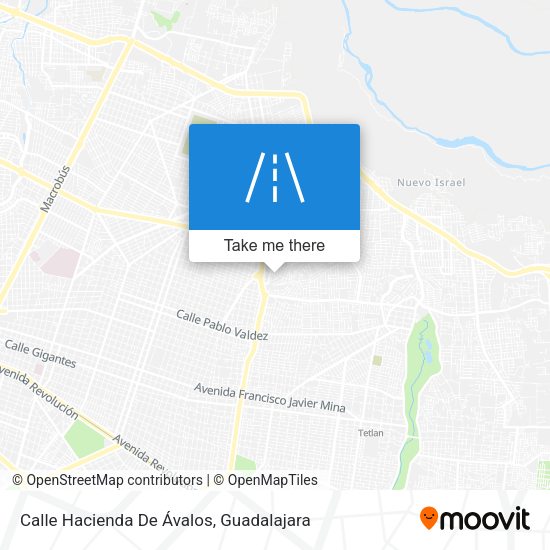 Mapa de Calle Hacienda De Ávalos