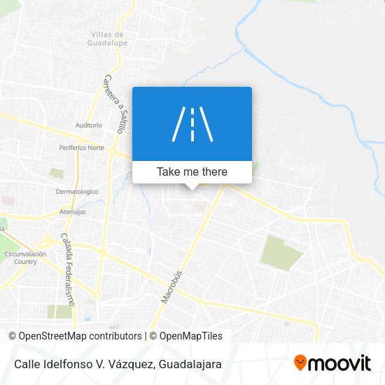 Mapa de Calle Idelfonso V. Vázquez