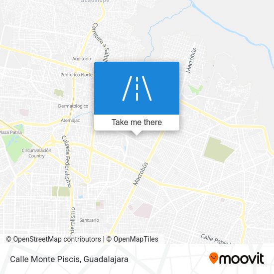 Mapa de Calle Monte Piscis