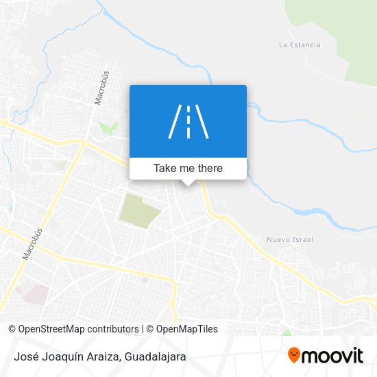 José Joaquín Araiza map