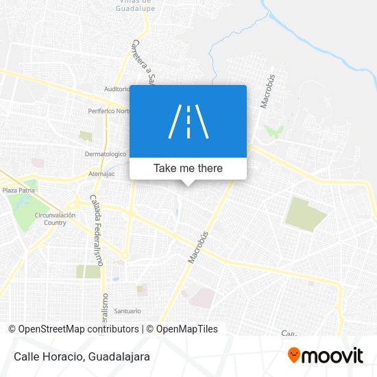 Mapa de Calle Horacio