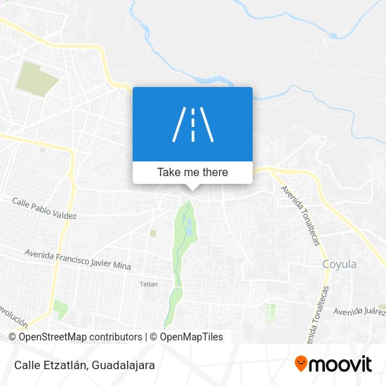 Mapa de Calle Etzatlán