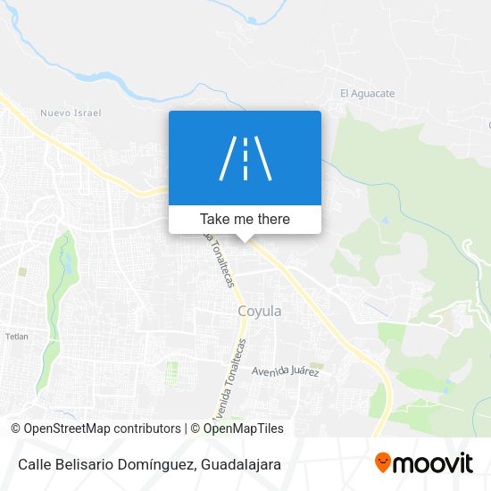 Calle Belisario Domínguez map