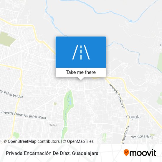 Mapa de Privada Encarnación De Díaz
