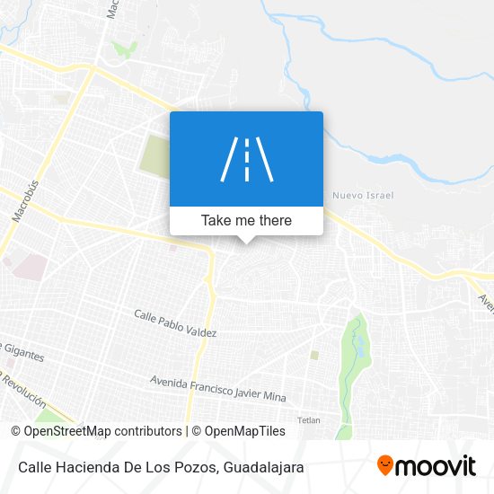 Mapa de Calle Hacienda De Los Pozos