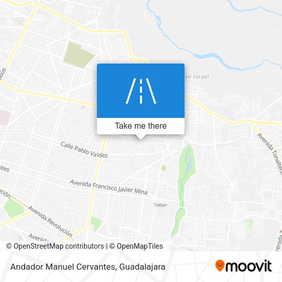 Mapa de Andador Manuel Cervantes