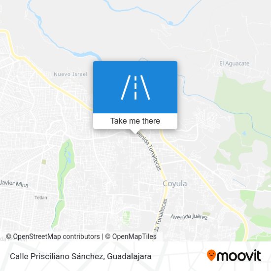 Mapa de Calle Prisciliano Sánchez