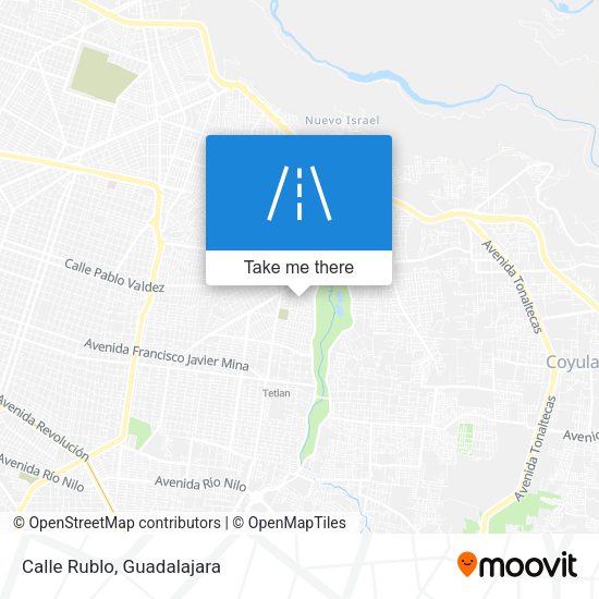 Mapa de Calle Rublo