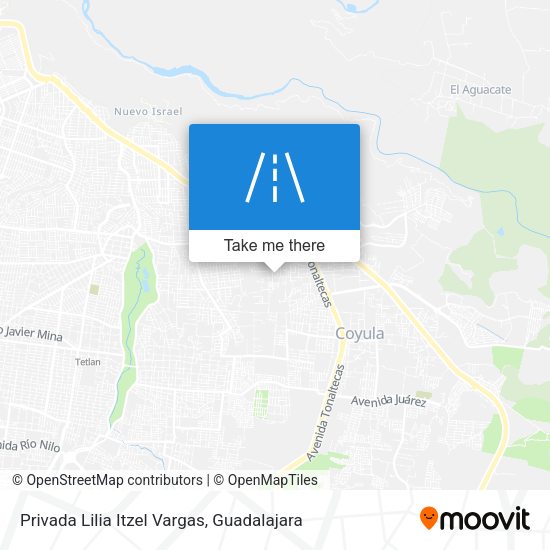 Privada Lilia Itzel Vargas map