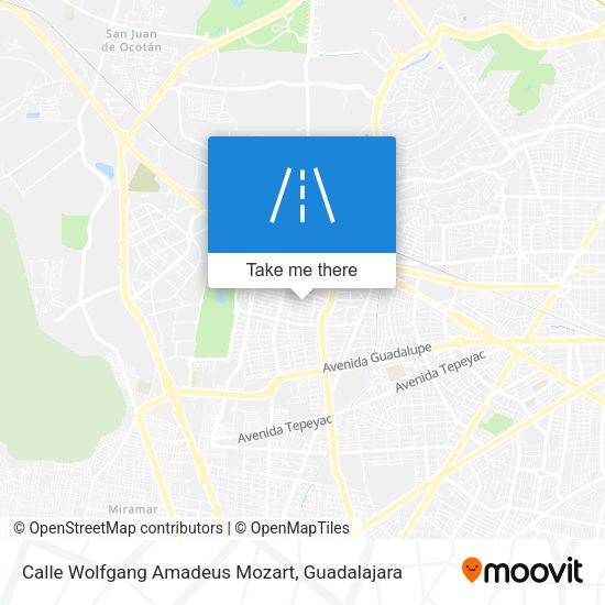 Mapa de Calle Wolfgang Amadeus Mozart