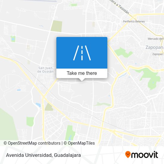 Avenida Universidad map