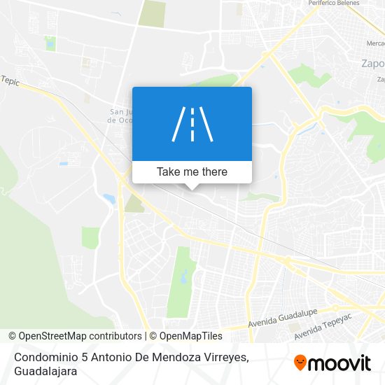 Condominio 5 Antonio De Mendoza Virreyes map