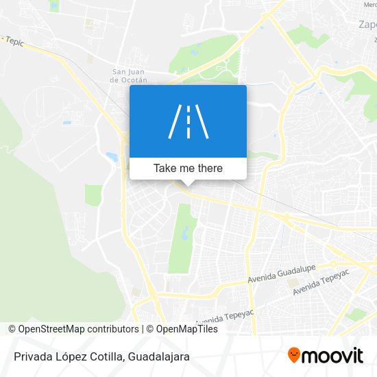Privada López Cotilla map