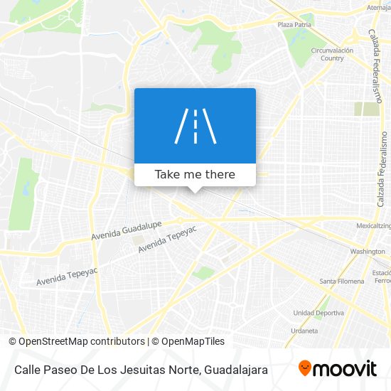 Mapa de Calle Paseo De Los Jesuitas Norte