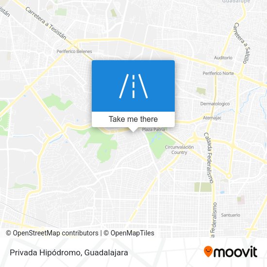 Privada Hipódromo map