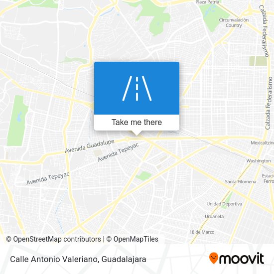 Calle Antonio Valeriano map