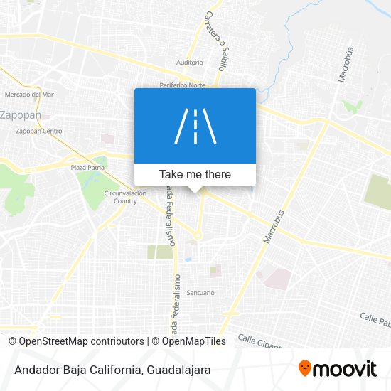 Mapa de Andador Baja California