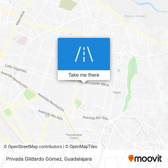 Mapa de Privada Gildardo Gómez