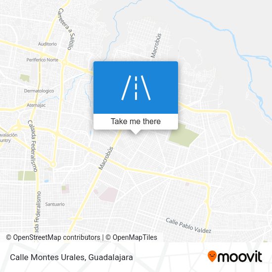 Mapa de Calle Montes Urales