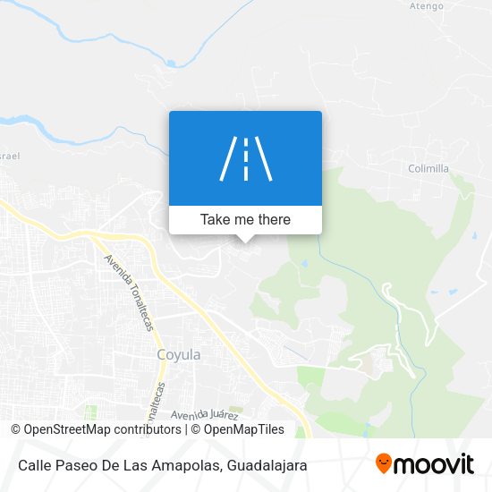 Mapa de Calle Paseo De Las Amapolas