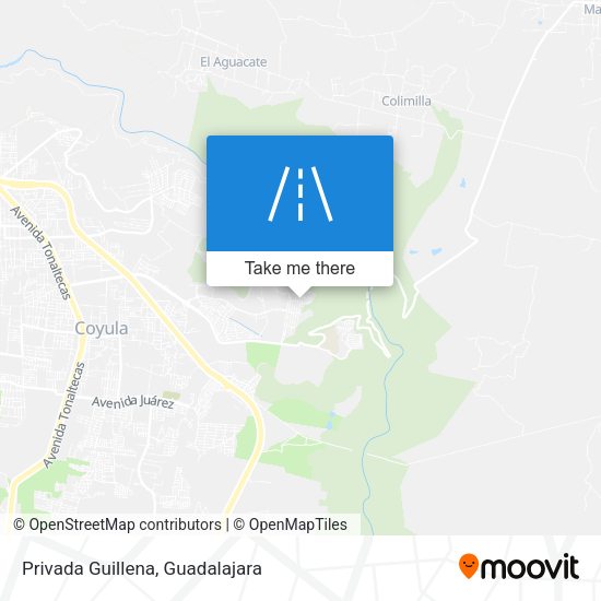 Privada Guillena map