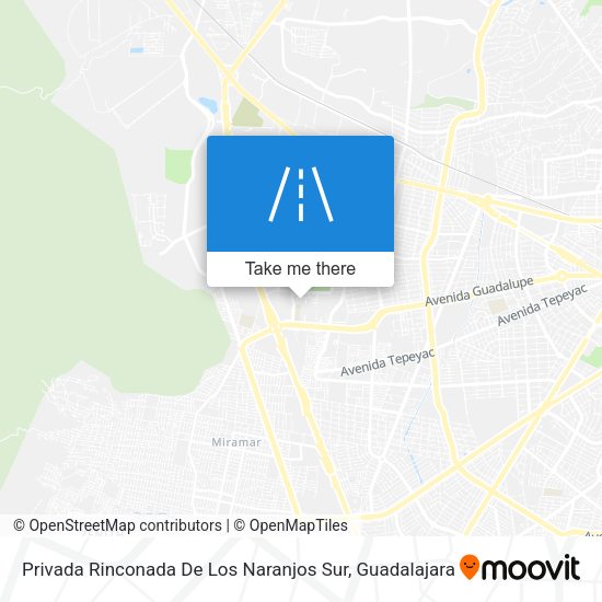 Privada Rinconada De Los Naranjos Sur map