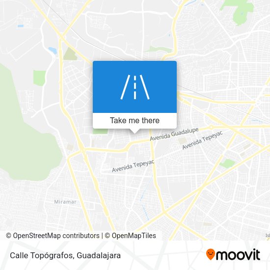 Mapa de Calle Topógrafos