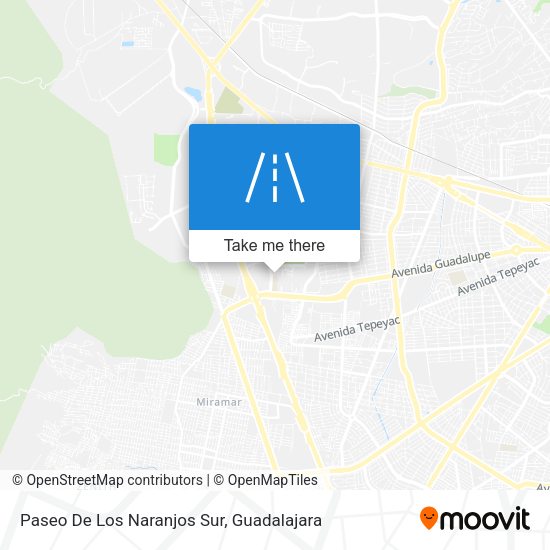 Paseo De Los Naranjos Sur map