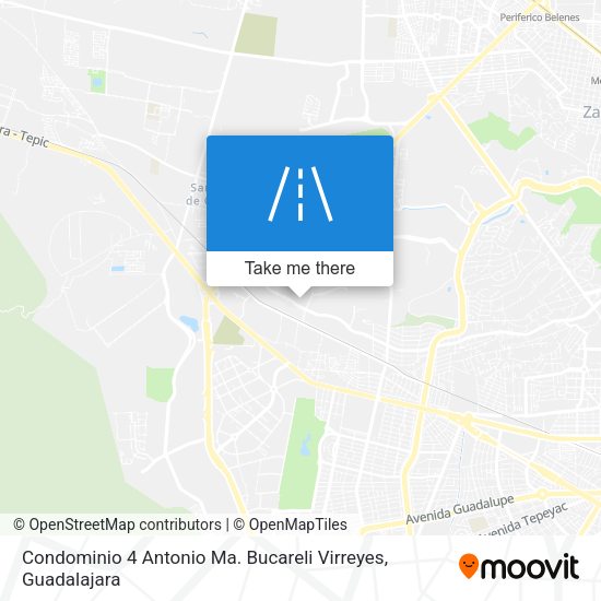 Condominio 4 Antonio Ma. Bucareli Virreyes map